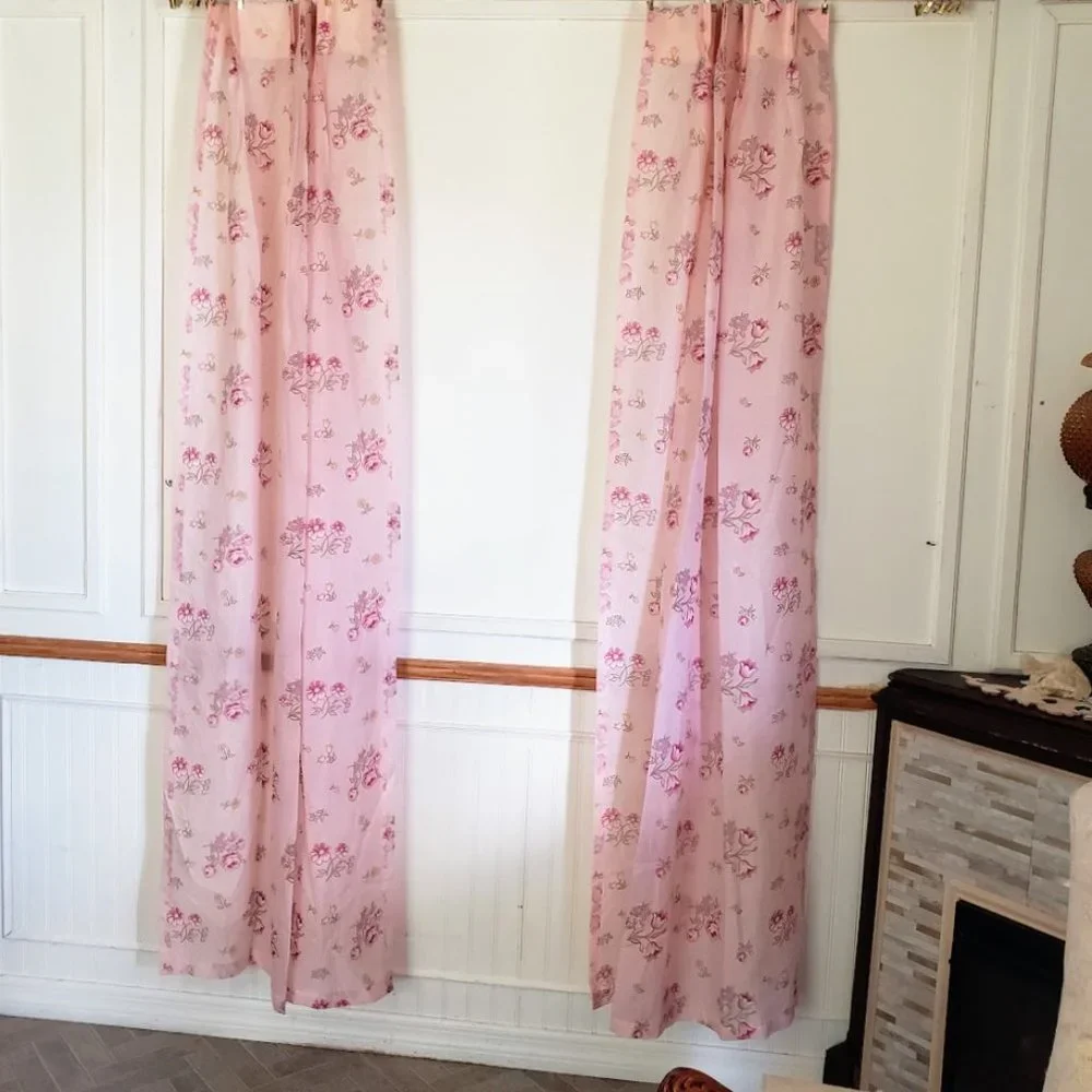 Vintage curtain panels